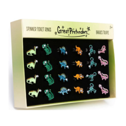 Dinosaur Spinner Fidget Ring-by-Great Pretenders