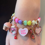 Gold Candy Heart Charm - Image 3