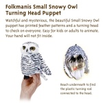 Mini Snowy Owl Puppet - Image 2