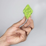 Pyramid Geode Magnetic Fidget Set - Peridot - Image 4