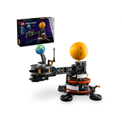 Technic Planet Earth and Moon in Orbit-by-Lego