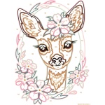 Delightful Deer Paint By Number - Image 3