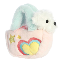 Fancy Pal Pastel Heart Puppy 7.5"-by-Aurora