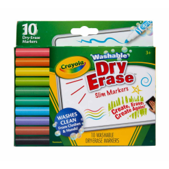 Fine Line Washable Dry Erase Markers-by-Crayola