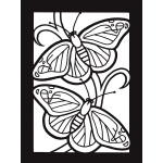 Little Butterflies Stained Glass Coloring Book - Image 3
