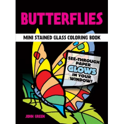 Little Butterflies Stained Glass Coloring Book-by-Dover Publications
