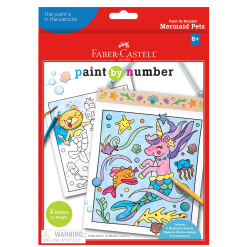 Paint by Numbers Mermaid Pets Wall Art-by-Faber-Castell