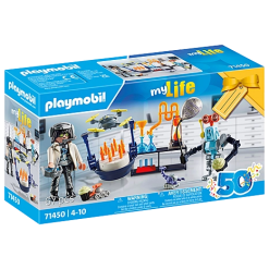 Playmobil Researchers with Robots-by-Playmobil