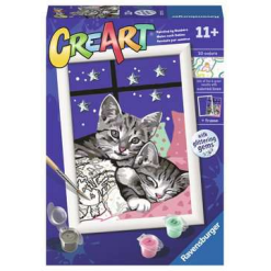 Sleepy Kitties Paint By Number-by-Ravensburger