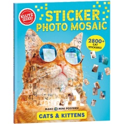 Sticker Photo Mosaic: Cats & Kittens-by-Klutz