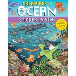 Creatures of the Ocean Sticker Poster-by-Little Brown