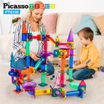 PicassoTiles 150 Piece Marble Run Building Blocks Set - Image 2
