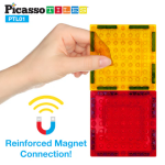 PicassoTiles Magnetic Brick Blocks Toy Tile Combo Pack - Image 6