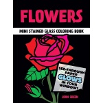 Flowers Stained Glass Coloring Book-by-Dover Publications