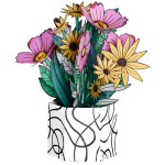 Pop Up Coloring Bouquet - Wildflower Bunch - Image 2