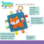 Taggies Crinkle Me Fox – 6×6″ - Image 3