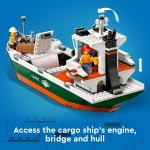 City Seaside Harbor with Cargo Ship - Image 3