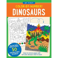 Color-By-Number! Dinosaurs-by-Peter Pauper Press