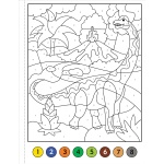Color-By-Number! Dinosaurs - Image 5