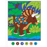 Color-By-Number! Dinosaurs - Image 6