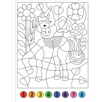 Color-By-Number! Unicorns and Friends - Image 2