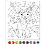 Color-By-Number! Unicorns and Friends - Image 5