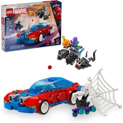 Marvel Spider-Man Race Car & Venom Green Goblin-by-Lego