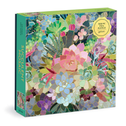Succulent Mosaic 500pc Puzzle-by-Galison