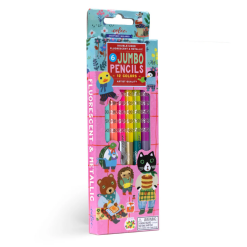 Sweet Celebration 6 Jumbo Color Pencils-by-eeBoo
