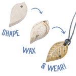 Leaf Pendant Soapstone Carving Kit - Image 2