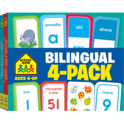 Bilingual Flash Cards (4-Pack)-by-School Zone