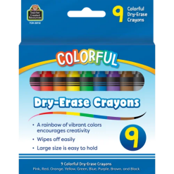 Colorful Dry-Erase Crayons-by-Teacher Created Resources
