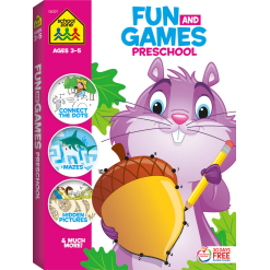 Fun & Games Preschool Workbook-by-School Zone