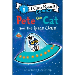 Pete the Cat and the Space Chase (I Can Read Comics Level 1)-by-Harper Collins