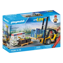 Playmobil Forklift Truck with Cargo-by-Playmobil