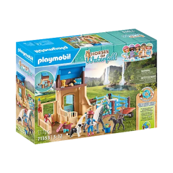 Playmobil Horse Stall with Amelia and Whisper-by-Playmobil