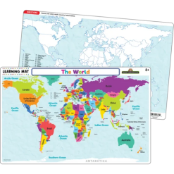 The World Map Learning Mat-by-Teacher Created Resources