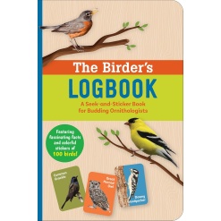 Birder's Logbook: A Seek-and-Sticker Book for Budding Ornithologists-by-Peter Pauper Press