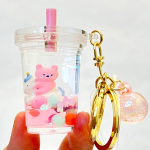 Bear and Unicorn Boba Floaty Key Charm - Image 5