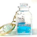 Floating Kitty Jar Charm Keychain - Image 4