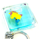 Floating Unicorn Charm Keychain - Image 3