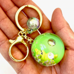 Sleeping Animal Ball Charm Keychain - Image 3