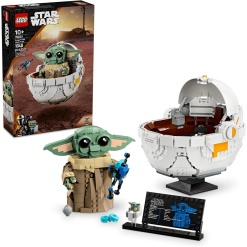 Star Wars: The Mandalorian Grogu with Hover Pram-by-Lego