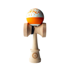 Kendama Splatter Split - Orange - Kengi-by-Sweets Kendamas