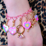 Gold Heart Lollipop Charm - Image 2