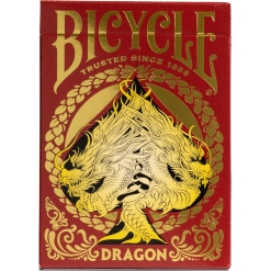 Bicycle Red Dragon Gold Foil-by-Bicycle