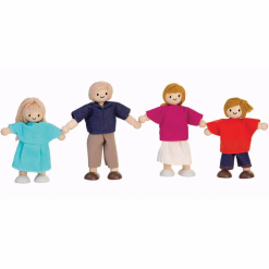 Doll Family - Fair Skin Tone with Blonde Hair-by-Plan Toys