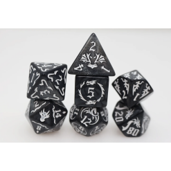Drake's Flight: Nightmare RPG Dice Set-by-Foam Brain Games