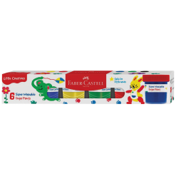 Little Creatives 6 Super Washable Finger Paints-by-Faber-Castell
