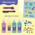 Paint & Peel Jelly Stickers Glitter Goals - Image 2